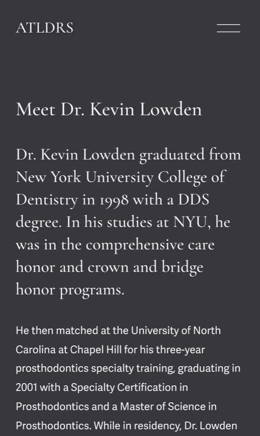 Meet Dr. Kevin Lowden, on a phone