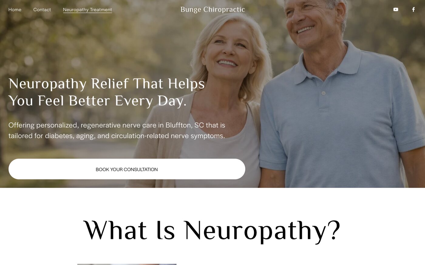 bungeclinic.com neuropathy page: Neuropathy Relief That Helps You Feel Better Every Day