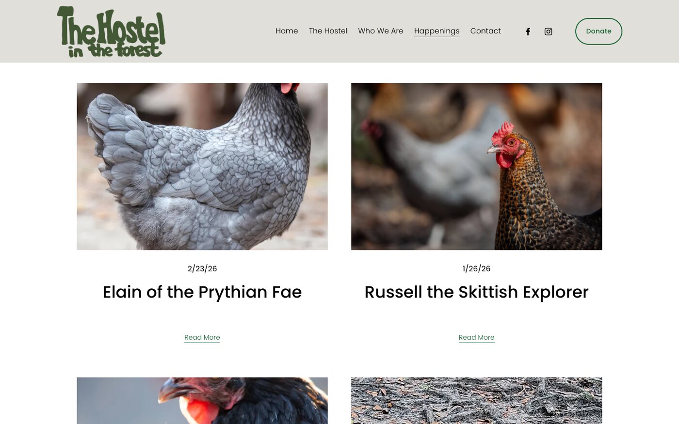 Feature Chickens: Elain of the Prythian Fae and Russell the Skittish Explorer