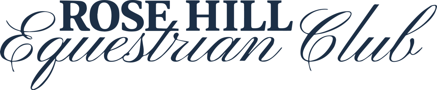 Rose Hill Equestrian Club script wordmark