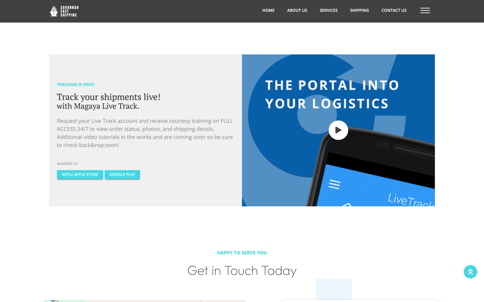 Track your shipments live, with the portal into your logistics