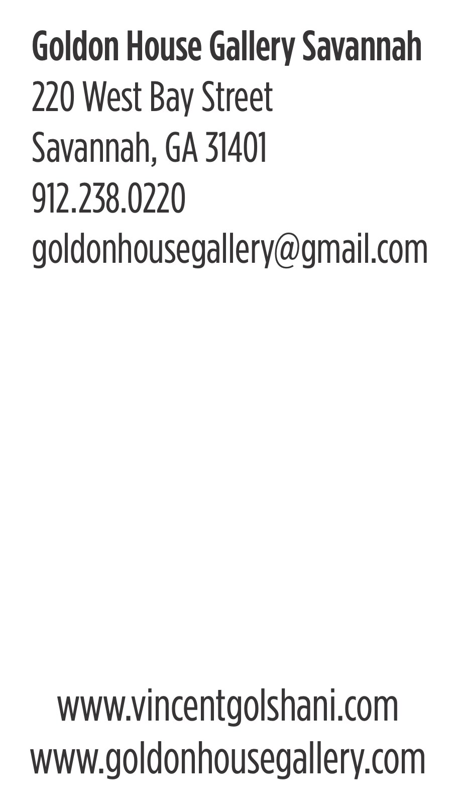 Vincent business card, back